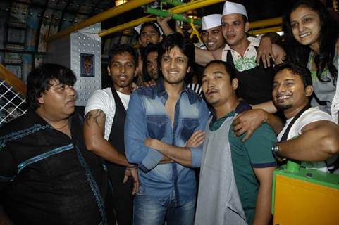 Actor Ritesh Deshmukh inaugurating Mumbai''s first indoor and air conditioned food street called ''Khau Gall''