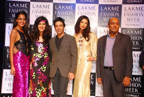 Models walks on the ramp for designer Suneet Verma at Lakme Fashion Week 2010