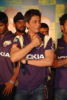 SRK ties up with XXX energy drink for Kolkatta Knight Riders and jersey launch