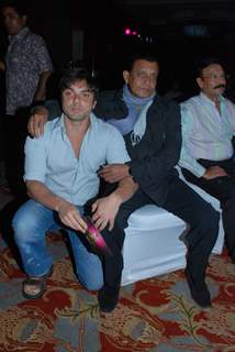 Sohail Khan and Mithun Chakraborty bond at Cintaa Superstars Ka Jalwa launch, JW Marriott in Mumbai on Monday afternoon