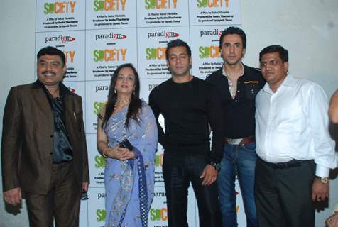 Salman Khan, Sarika at Smita Thackeray''s Film Mahurat Society at Four Bungalows