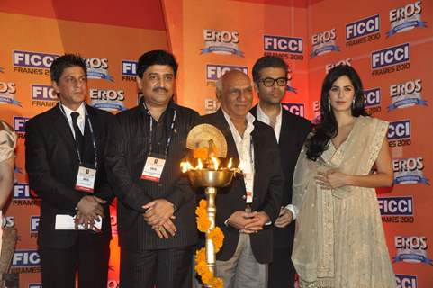 Shah Rukh Khan, Katrina Kaif, Yash Chopra, Karan Johar and others were present at the inaugural session of FICCI Frames 2010