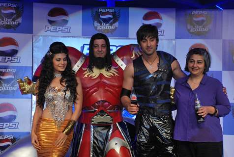 Ranbir, Sanjay Dutt and Jacqueline unveil Pepsi Game