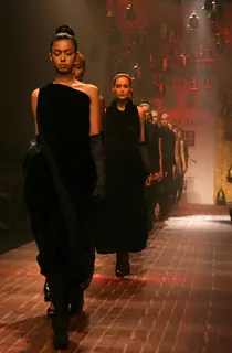 Models showcasing designer Payal Jain''s creation at the Wills Lifestyle India Fashion Week 2010, in New Delhi on Friday
