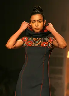 A Model showcasing designer Payal Jain''s creation at the Wills Lifestyle India Fashion Week 2010, in New Delhi on Friday