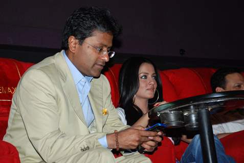IPL star Mr Lalit Modi and actress Celina Jaitley at Cinemax Eternity Mall Thane
