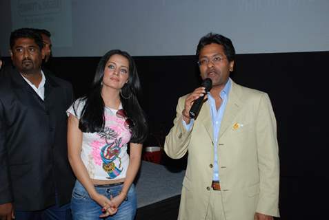 IPL star Mr Lalit Modi and actress Celina Jaitley at Cinemax Eternity Mall Thane