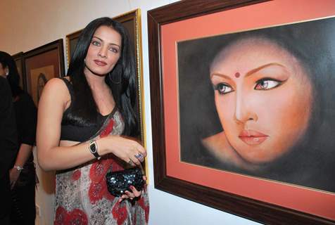 Celina Jaitley grace Egyptian Diplomat''s bollywood Exhibition at Nehru Centre, Mumbai, Tuesday Night