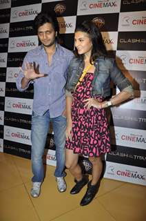 Reitesh and Jacquiline at Clash of the Titans premiere at Cinemax