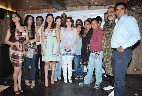 Yuvika Chaudhary and Pooja Chopra at Bharata N Dorris Hair & Make-up Fashion week announcement