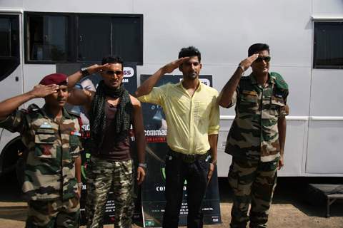 Guests at the auditions of TV channel Bindass D3 Commando Force series at Worli Sports Club