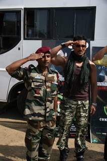 Guests at the auditions of TV channel Bindass D3 Commando Force series at Worli Sports Club