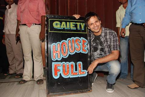 Bollywood actor Vivek Oberoi promoting his movie &quot;Prince&quot; at Gaiety Theatre