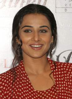 Bollywood actress Vidya Balan at the unveiling of a magazine cover in New Delhi on Saturday