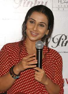 Bollywood actress Vidya Balan at the unveiling of a magazine cover in New Delhi on Saturday