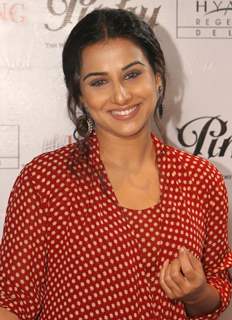 Bollywood actress Vidya Balan at the unveiling of a magazine cover in New Delhi on Saturday