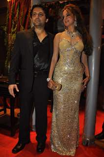 Fardeen Khan''s sister Laila Khan''s wedding reception to Frahan Furniturewala at Taj Land''s End