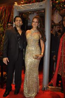 Fardeen Khan''s sister Laila Khan''s wedding reception to Frahan Furniturewala at Taj Land''s End