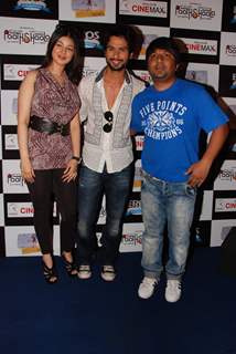 Ayesha Takia and Shahid Kapoor at ''Pathshala'' film promotion at Cibemax