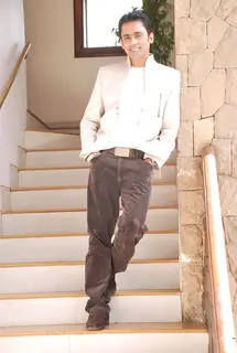 TV actor Anuj Saxsena at the photo shoot of his upcoming film "Chase" in Blue Waters