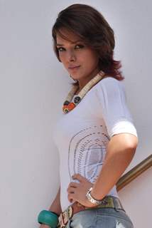 Bollywood actress Udita Goswami at the photo shoot of her upcoming film &quot;Chase&quot; in Blue Waters