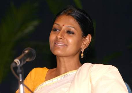 Bollywood actress Nandita Das at the lecture ''''Identity and the notion of the ''Other'' at the Indira Gandhi National Open University