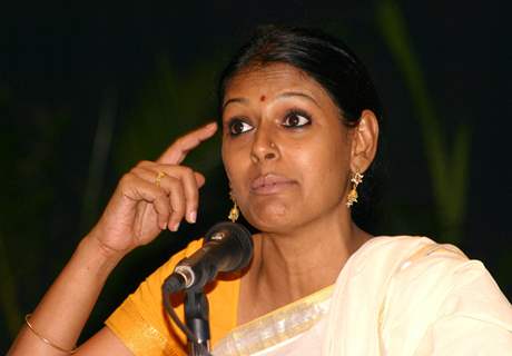 Bollywood actress Nandita Das at the lecture ''''Identity and the notion of the ''Other'' at the Indira Gandhi National Open University