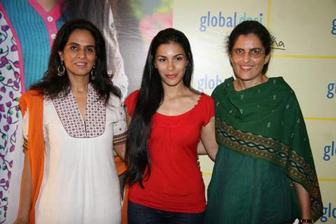 Designer Anita Dongre with guests at painting event in support of NGO Aseema at Palladium