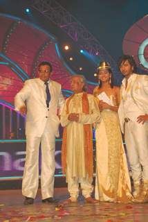 Mithun Chakraborty at the grand finale of Dance India Dance Season 2 at Andheri Sports Complex in Mumbai on Friday