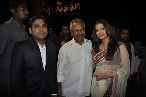 A R Rahman and Aishwarya Rai Bachchan at ''RAAVAN'' movie music launch