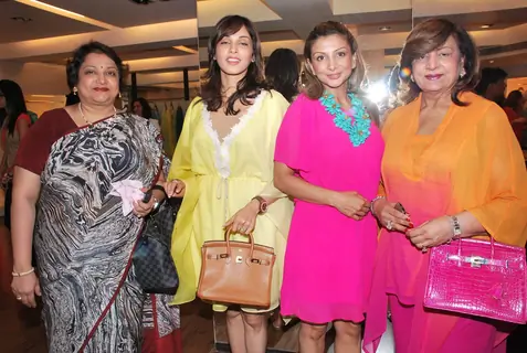 Bollywood actress Isha Koppikar at unveiling of new collections from I Bella, Malaga And Vivre at Aza store