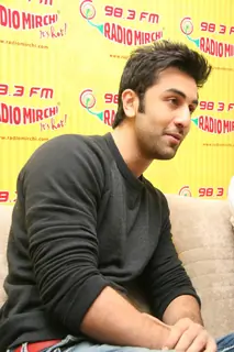 Bollywood actor Ranbir Kapoor at a promotional event of ''Rajneeti'' on Radio Mirchi at Lower Parel