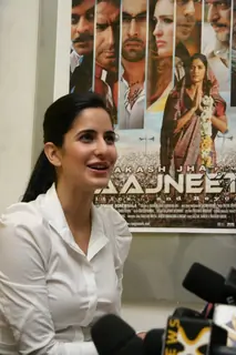 Bollywood actress Katrina Kaif at a promotional event of ''Rajneeti'' on Radio Mirchi at Lower Parel