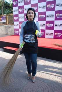 TV Actor Urvashi Dholakia during the launch of campaign on Importance of Effective Usage of Water by UTV Bindass Switch Connect progresses into PHASE II in Mumbai on Wednesday