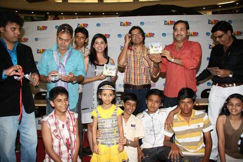 Sonali Kulkarni, Shaan Camp and Sudesh Bhosle Camp audio launch at Mega Mall