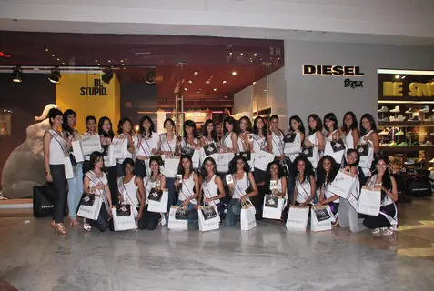 Miss India Universe contestants visit Miss Sixty store at Palladium