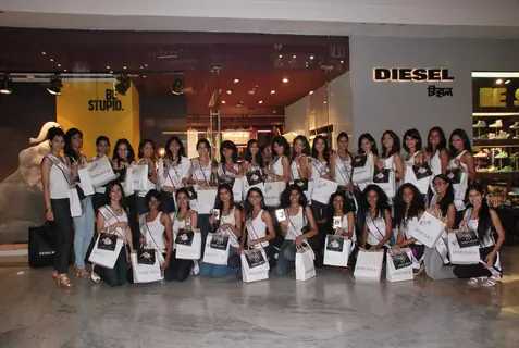 Miss India Universe contestants visit Miss Sixty store at Palladium