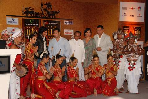 Salman Khan, Lara Dutta, Ritesh Deshmukh and Boman Irani grace IIFA initiative media meet in Grand Hyatt, Mumbai on Wednesday afternoon