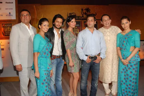 Salman Khan, Lara Dutta, Ritesh Deshmukh and Boman Irani grace IIFA initiative media meet in Grand Hyatt, Mumbai on Wednesday afternoon