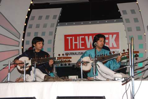 Amaan and Ayaan Ali perform at The Week &quot;Man of the Year&quot; Award at Taj Colaba, Mumbai