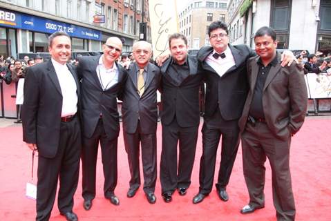 Sanjeev Lamba, Stuart Ford, Amit Khanna, Brett Ratner and Prasoon Joshi at London Premiere of Kites