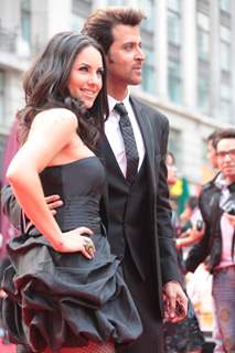 Barbara Mori and Hrithik Roshan at London Premiere of Kites