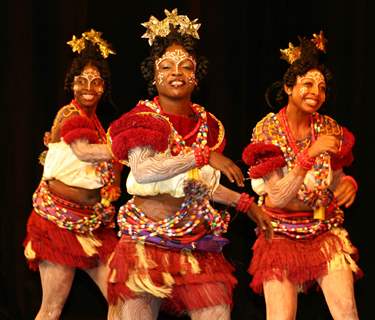 Performance by dance and music group from Nigeria during the Africa Festival in New Delhi on Wednesday