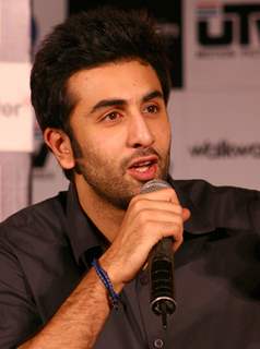 Ranbir Kapoor at a press conference for his film &quot;RAJNEETI&quot;,in New Delhi