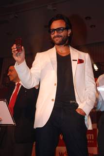 Saif Ali Khan at the launch of Wyncom mobile at Trident hotel in Mumbai