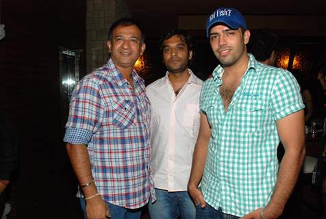 Raj Kaushal with directors Nitin Shingal and Anurag Shukla at Kimaya Entertainment short film screening at Kiamaya 108 at Andheri