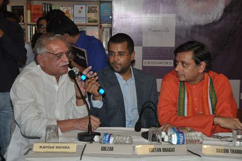 Chetan Bhagat and kapish Mehra at unveils Pritish Nandy''''s Book Again at Crossword, Mumbai