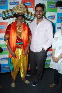 Abhishek at Radio City to promote Raavan