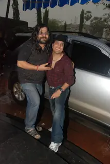 Bollywood Singer Mika Singh with Music Director Sharib and Toshi during the song recording of Punjabi Film &quot;Will You Marry Me&quot; in Mumbai