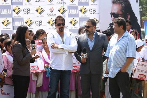 Sanjay Dutt at a gathering against terrorism, organised by Zee News